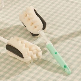 [Lieto Baby] Lieto Dual Baby Bottle Sponge Foam Wash Brush 2 Kinds of Sets-360-degree rotating handle-Made in Korea